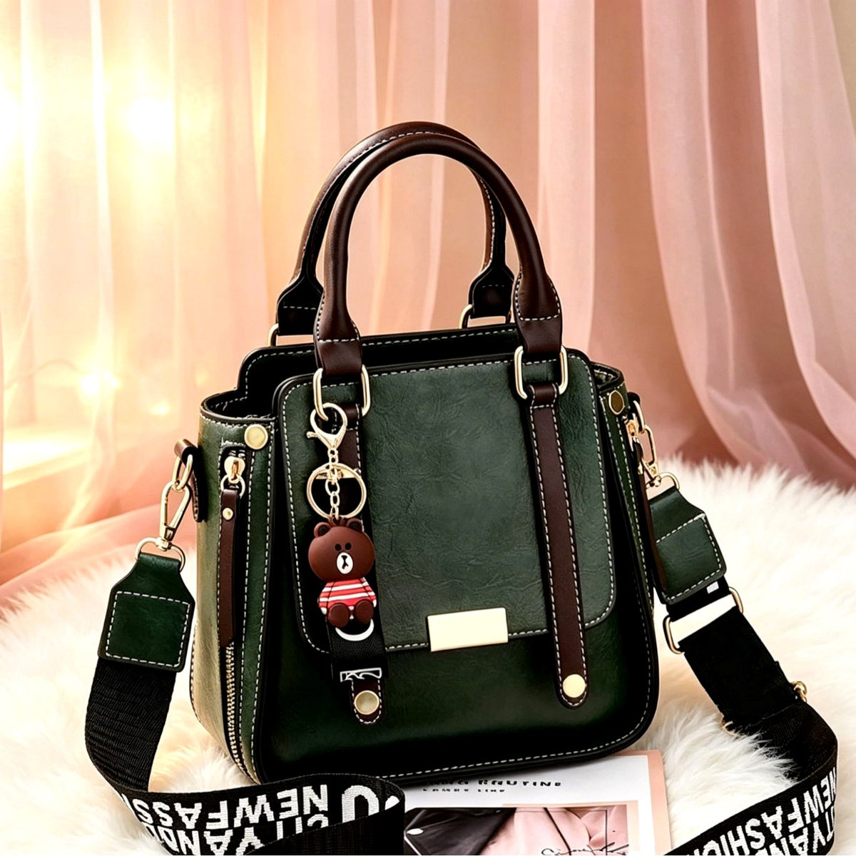 Abigail – Women's Vintage Structured Crossbody Handbag 2