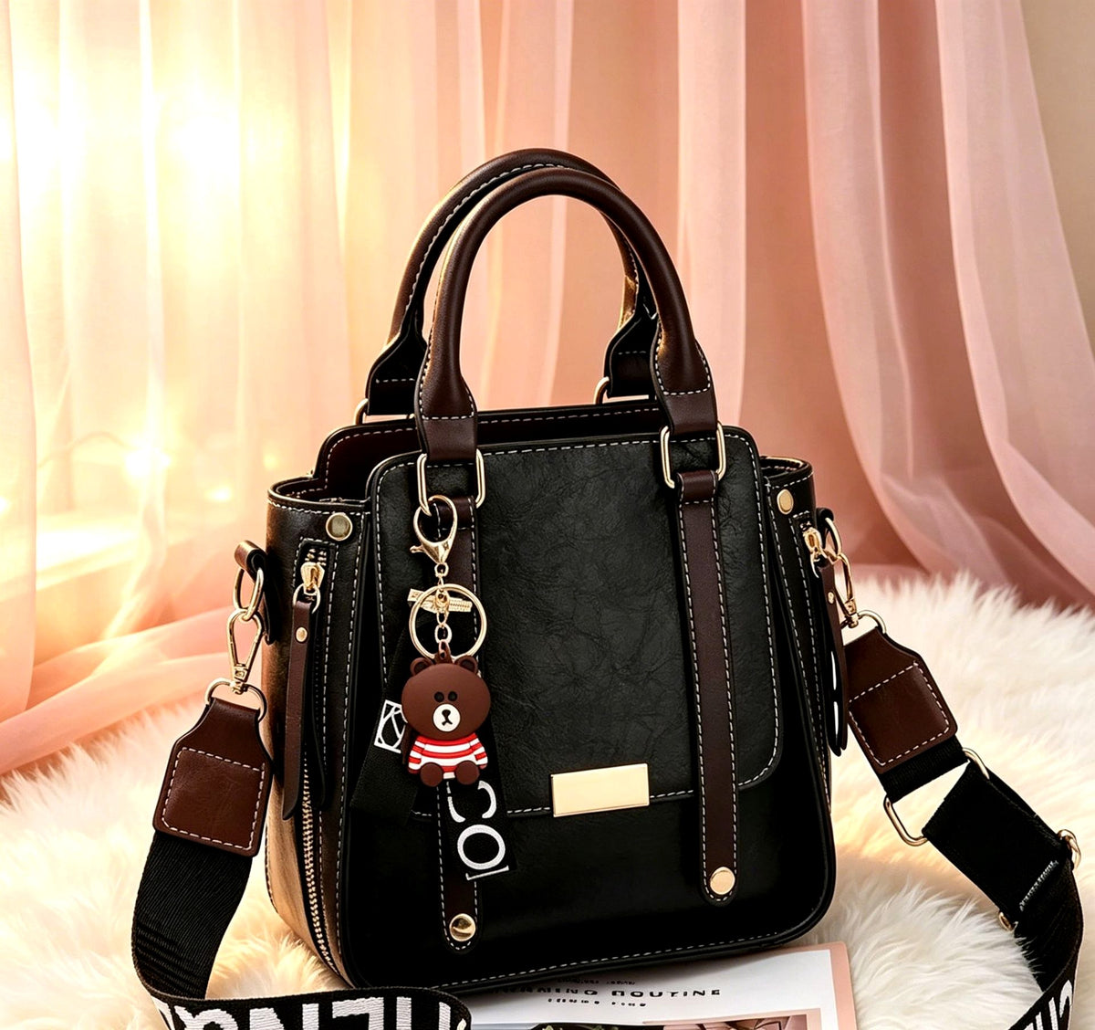 Abigail – Women's Vintage Structured Crossbody Handbag 3