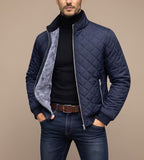 Adrian - Men's Quilted Puffer Jacket with Fleece Lining