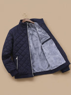 Adrian - Men's Quilted Puffer Jacket with Fleece Lining