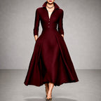 Adriana - Women's Long Sleeve A-Line Evening Dress 5
