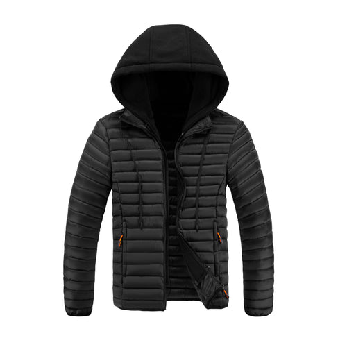 Albert - Men's Quilted Detachable Hood Puffer Jacket 1