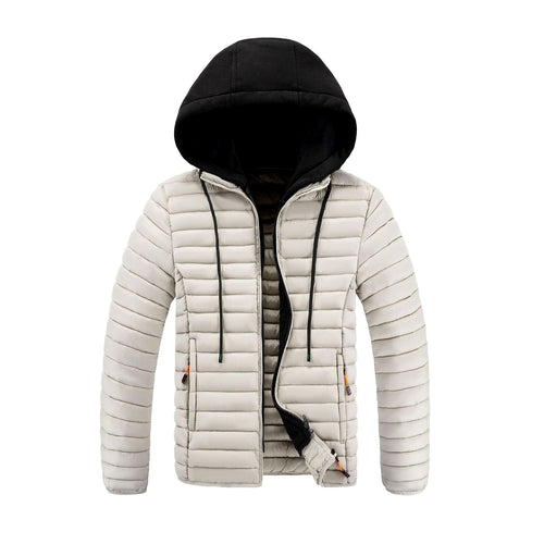 Albert - Men's Quilted Detachable Hood Puffer Jacket 2