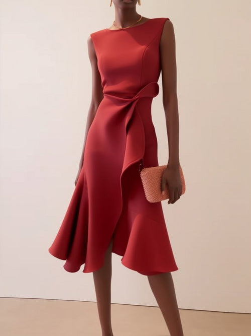 Alexandra - Women's Draped Sleeveless Formal Evening Dress 1