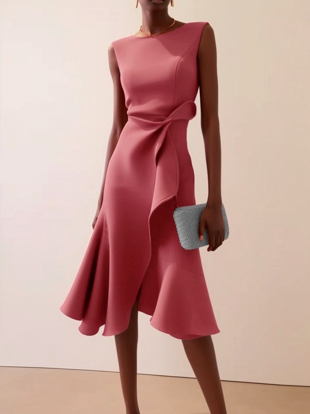 Alexandra - Women's Draped Sleeveless Formal Evening Dress 2