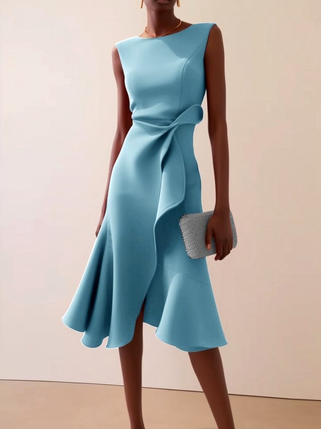Alexandra - Women's Draped Sleeveless Formal Evening Dress 3