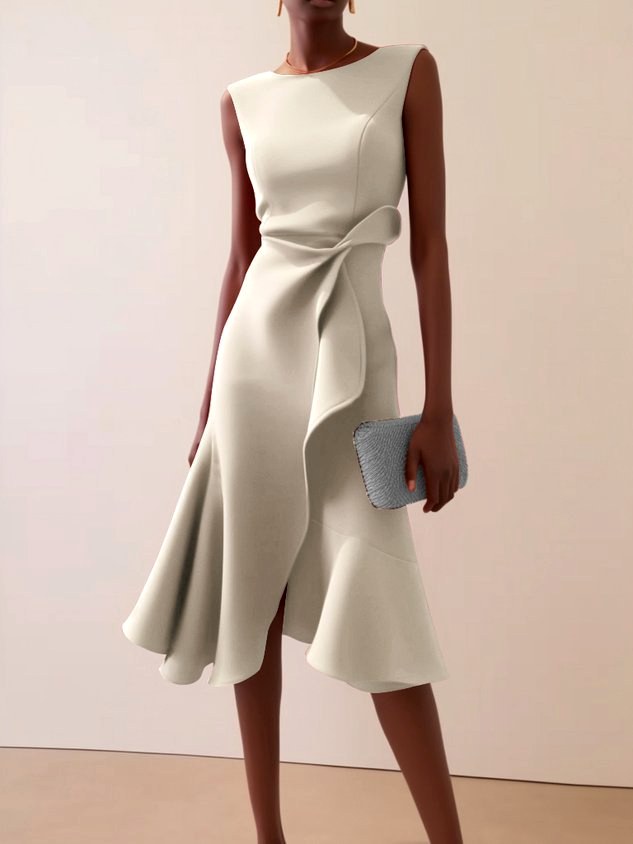 Alexandra - Women's Draped Sleeveless Formal Evening Dress 4