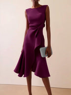 Alexandra - Women's Draped Sleeveless Formal Evening Dress 5