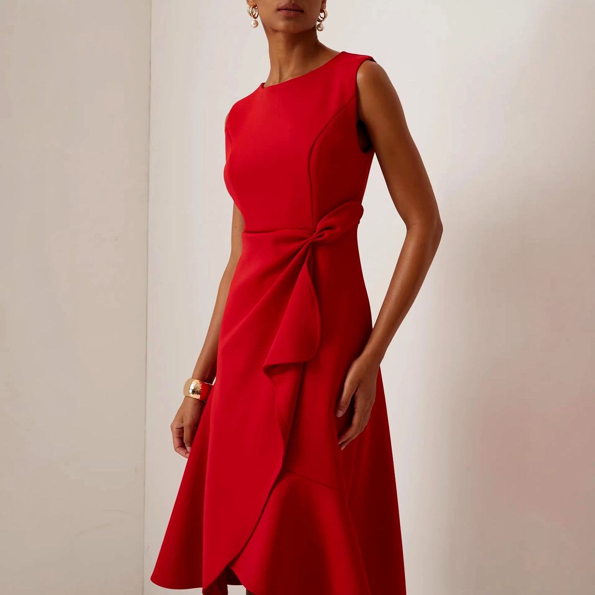 Alexandra - Women's Draped Sleeveless Formal Evening Dress 6