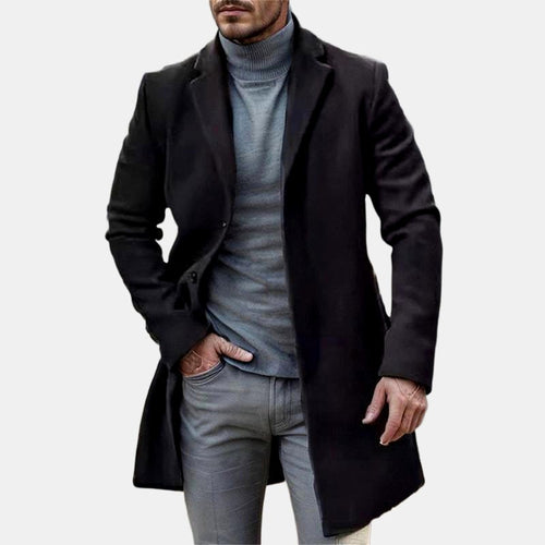 Alfred - Men's Single-Breasted Tailored Overcoat 3