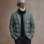 Alistair - Men's Button-Front Quilted Duck Down Blazer
