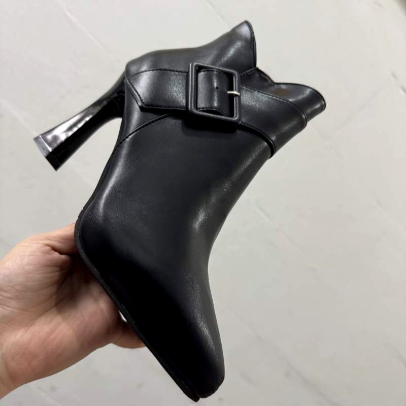 Aloisia - Women's Pointed Toe Buckle Ankle Boots 4