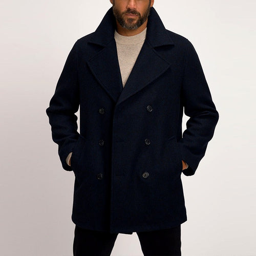 Alvaro -Men's Double-Breasted Coat with Notch Lapel 1