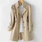 Anne - Women's Double-Breasted Belted Trench Coat