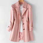 Anne - Women's Double-Breasted Belted Trench Coat 3