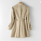 Anne - Women's Double-Breasted Belted Trench Coat 4