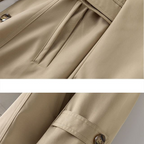 Anne - Women's Double-Breasted Belted Trench Coat 5
