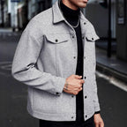 Anton - Men's Snap Button Utility Jacket 4