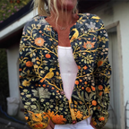 Arlene - Women's Floral Print Button-Front Knit Cardigan 5