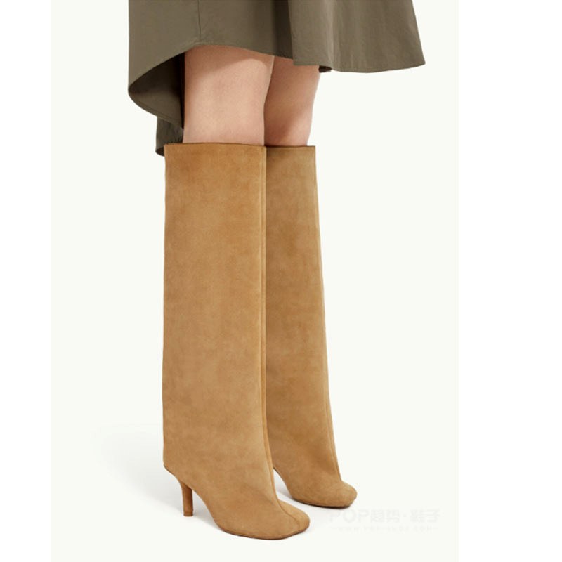 Ashlyn - Women’s Knee High Pointed Toe Heeled Boots 2