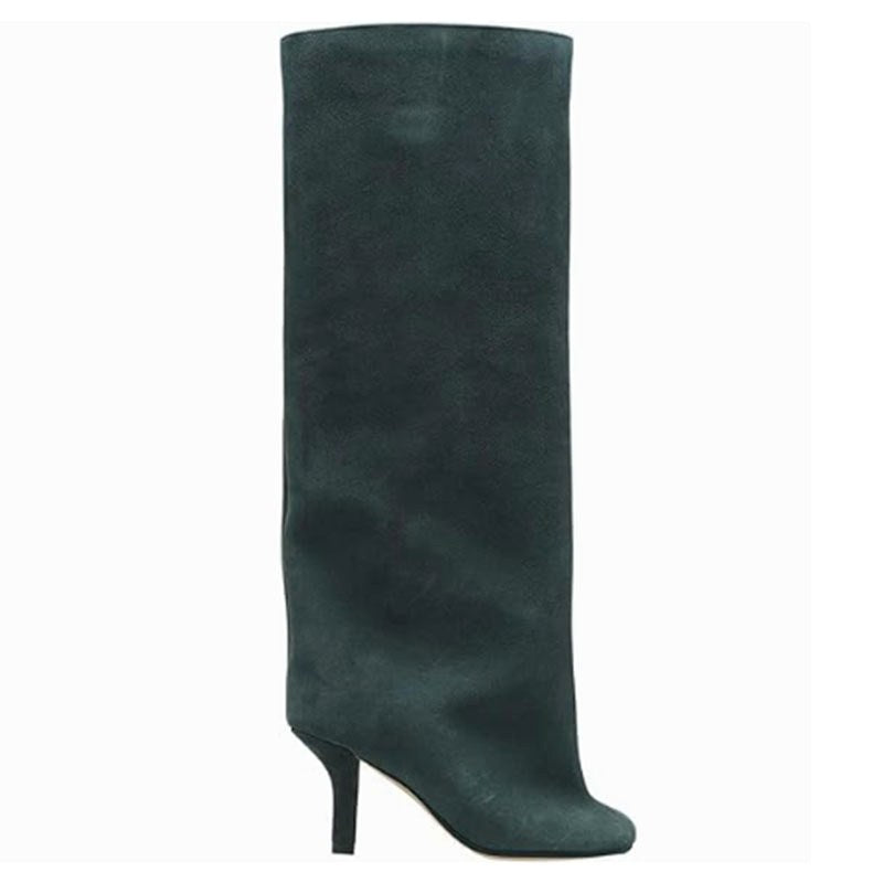 Ashlyn - Women’s Knee High Pointed Toe Heeled Boots 3