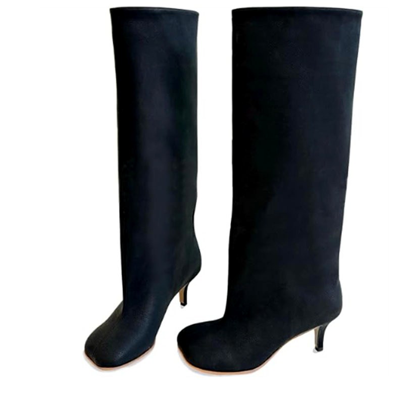 Ashlyn - Women’s Knee High Pointed Toe Heeled Boots 5