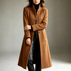 Aspen - Women’s Classic Button-Front Long Coat 4