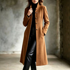 Aspen - Women’s Classic Button-Front Long Coat 5