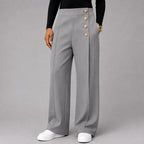 Axel - Men's High-Waisted Button Wide-Leg Pants 3
