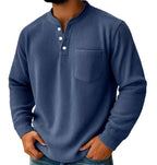 Bailey - Men's Ribbed Long Sleeve Henley Shirt 4