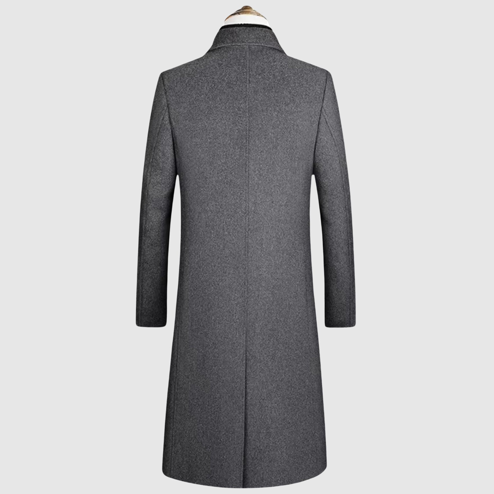 Benedict - Men's Wool Overcoat with Notch Lapel