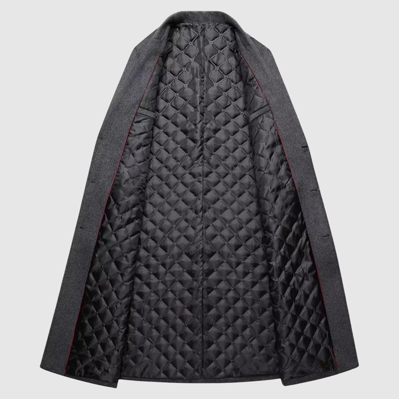 Benedict - Men's Wool Overcoat with Notch Lapel