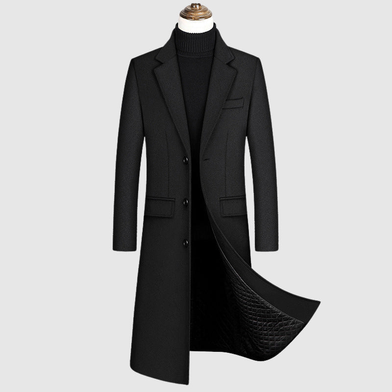 Benedict - Men's Wool Overcoat with Notch Lapel