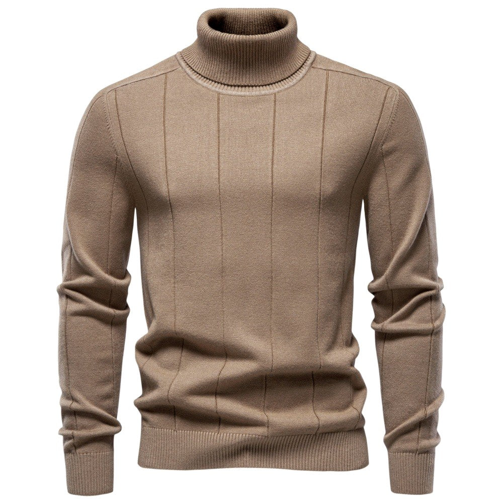 Blake - Men's Ribbed Turtleneck Knit Sweater 2