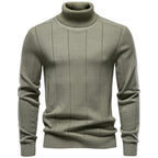 Blake - Men's Ribbed Turtleneck Knit Sweater 3