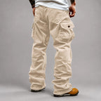 Bo - Men's Corduroy Cargo Pants with Loose Straight Leg 5