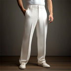 Brennan - Men's Waffle Textured Straight Leg Pants 1