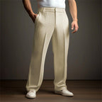Brennan - Men's Waffle Textured Straight Leg Pants 3