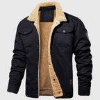 Brewer - Men's Sherpa-Lined Bomber Jacket with Chest Pockets