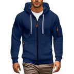 Cameron - Men's Zip-Up Drawstring Hoodie 4