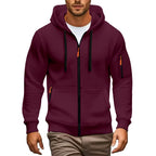 Cameron - Men's Zip-Up Drawstring Hoodie 5