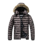 Camron - Men's Hooded Puffer Jacket with Faux Fur Trim 1