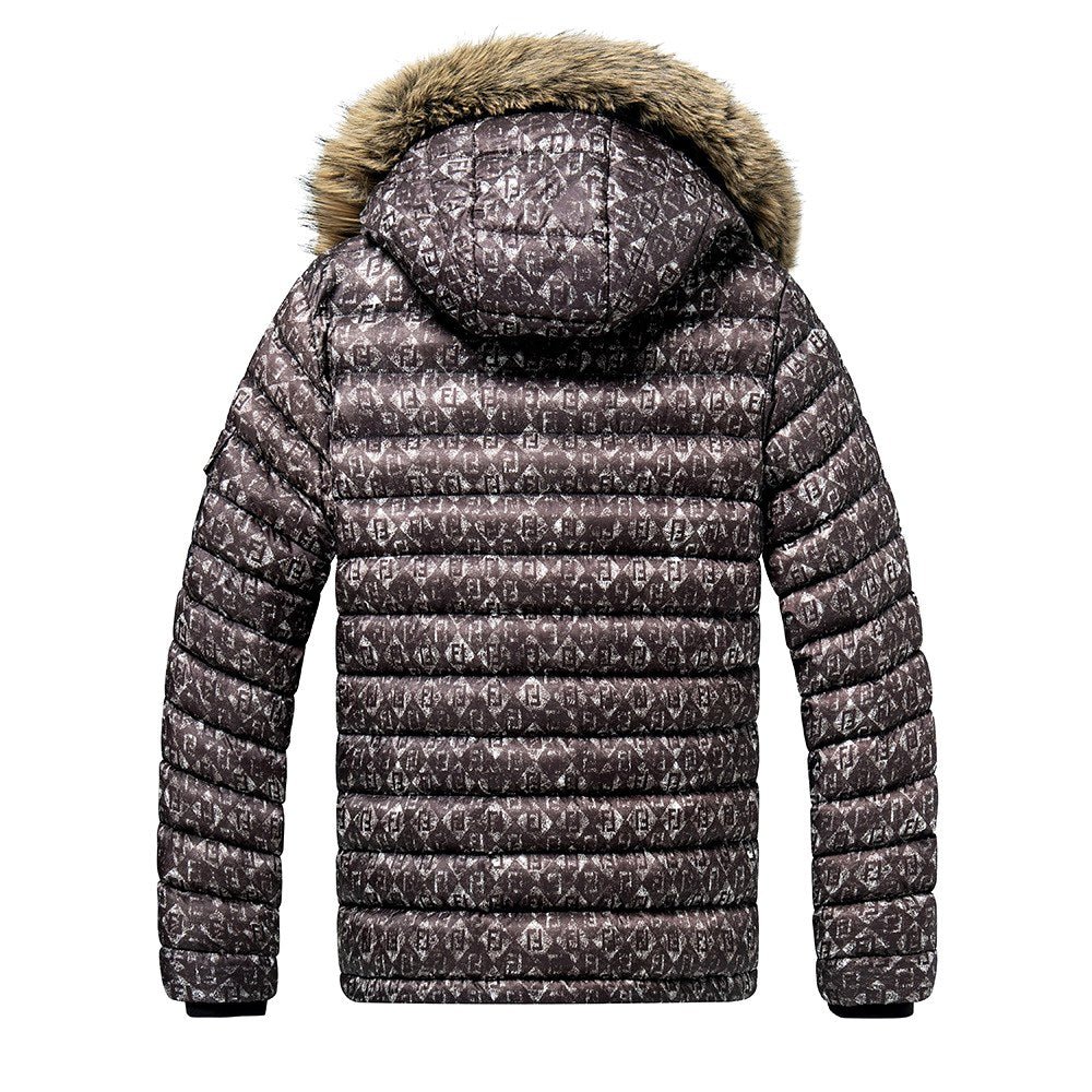 Camron - Men's Hooded Puffer Jacket with Faux Fur Trim 4