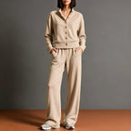 Carmela - Women's Button Front Lounge Set 5