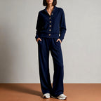 Carmela - Women's Button Front Lounge Set 6
