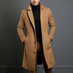 Casimir - Men's Long Notch Lapel Wool Coat