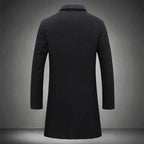 Casimir - Men's Long Notch Lapel Wool Coat