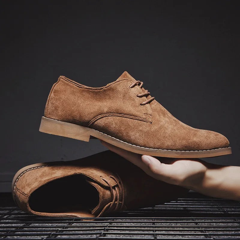 Casper - Men's Lace-Up Suede Dress Shoes