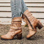 Cecily - Women's Buckle-Strap Ankle Boots
