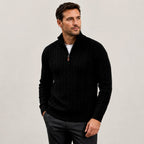 Chris - Men's Cable Half-Zip Slim Fit Sweater 3